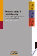 Libro Homosexualidad y matrimonio