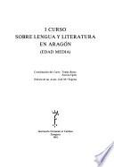 I Curso sobre lengua y literatura en Aragón