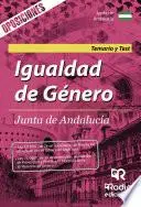 Libro Igualdad de Género. Junta de Andalucía. Temario y Test
