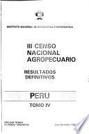 III censo nacional agropecuario