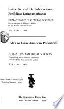 Index to Latin American periodicals