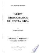 Indice bibliografico de Costa Rica ...