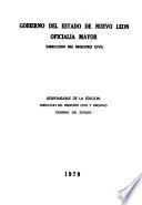 Índice general del Periódico Oficial Nuevo León, 1931-1950
