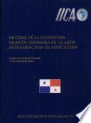 Informe de la Duodécima Reunión Ordinaria de la Junta Interamericana de Agricultura. 2003