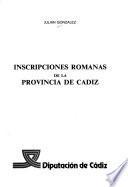 Inscripciones romanas de la provincia de Cádiz