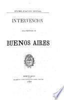 Intervencion a la provincia de Buenos Aires