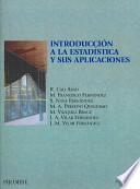 Libro Introducción a la estadística y sus aplicaciones