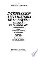 Introducción a una historia de la novela en España en el siglo XIX