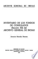 Inventario de los fondos de Consulados (Sección XII) del Archivo General de Indias