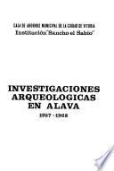 Investigaciones arquelógicas en Alava. 1957-1968