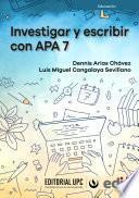 Libro Investigar y escribir con APA 7