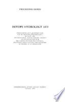 Isotope Hydrology 1970