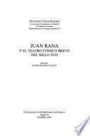 Juan Rana y el teatro cómico breve del siglo XVII