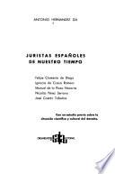 Juristas españoles de nuestro tiempo