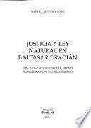 Justicia y ley natural en Baltasar Gracián