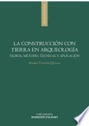 Libro La construcción con tierra en Arqueología