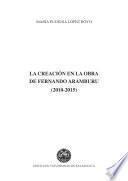 Libro La creación en la obra de Fernando Aramburu (2010-2015)