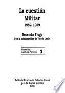 Libro La cuestión militar, 1987-1989