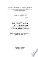 La enseñanza del derecho en la Argentina