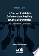 Libro La función social de la Defensoría del pueblo y el canal de denuncias
