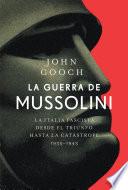 Libro La guerra de Mussolini