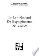 La Ley nacional de expropiaciones no. 21.499
