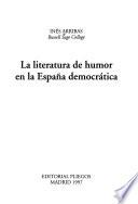 La literatura de humor en la España democrática