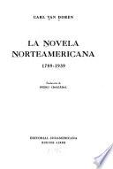 La novela norteamericana, 1789-1939