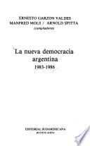 La Nueva democracia argentina, 1983-1986