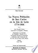 La nueva población de San Carlos en la Isla de León, 1774-1806: Text