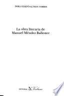 La obra literaria de Manuel Méndez Ballester