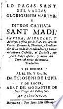 La Pages Sant del Vallés Glerivissim Martyr y critico cathalá Sant Mádi