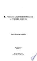Libro La poesía de mujeres dominicanas a fines del siglo XX