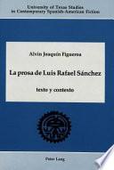 Libro La prosa de Luis Rafael Sánchez