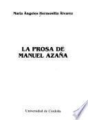 La prosa de Manuel Azaña