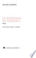 La sociología en Venezuela; ensayo