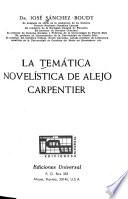 La temática novelística de Alejo Carpentier