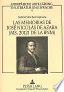 Las memorias de José Nicolás de Azara (MS. 20121 de la BNM)