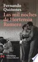 Libro Las mil noches de Hortensia Romero