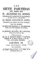 Las siete partidas del Sabio Rey D. Alfonso el Nono, 3