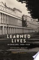 Libro Learned Lives in England, 1900-1950