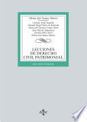 Lecciones de Derecho Civil Patrimonial