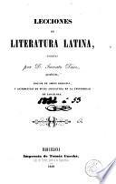 Lecciones de literatura latina