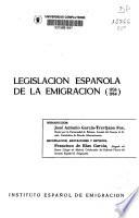 Legislación española de la emigración