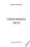Letras de emergencia (1969-1973)