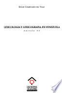 Lexicología y lexicografía en Venezuela