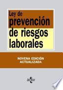 Libro Ley de Prevención de Riesgos Laborales