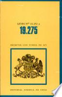 Leyes nos 19.251 a 19.275 decretos con fuerza de ley