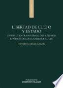 Libro Libertad de culto y Estado