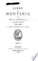 Libro de la monteria del rey D. Alfonso XI